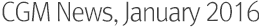 CGM News, May 2015