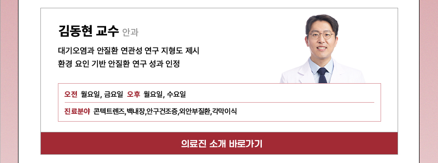 안과 김동현교수
