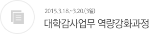 대학감사업무 역량강화과정
