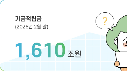기금적립금(2026년 2월 말) 1,610조원