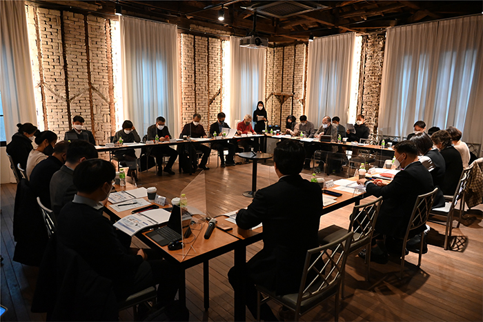 6기 위원회의 2021년도 하반기 워크숍 모습